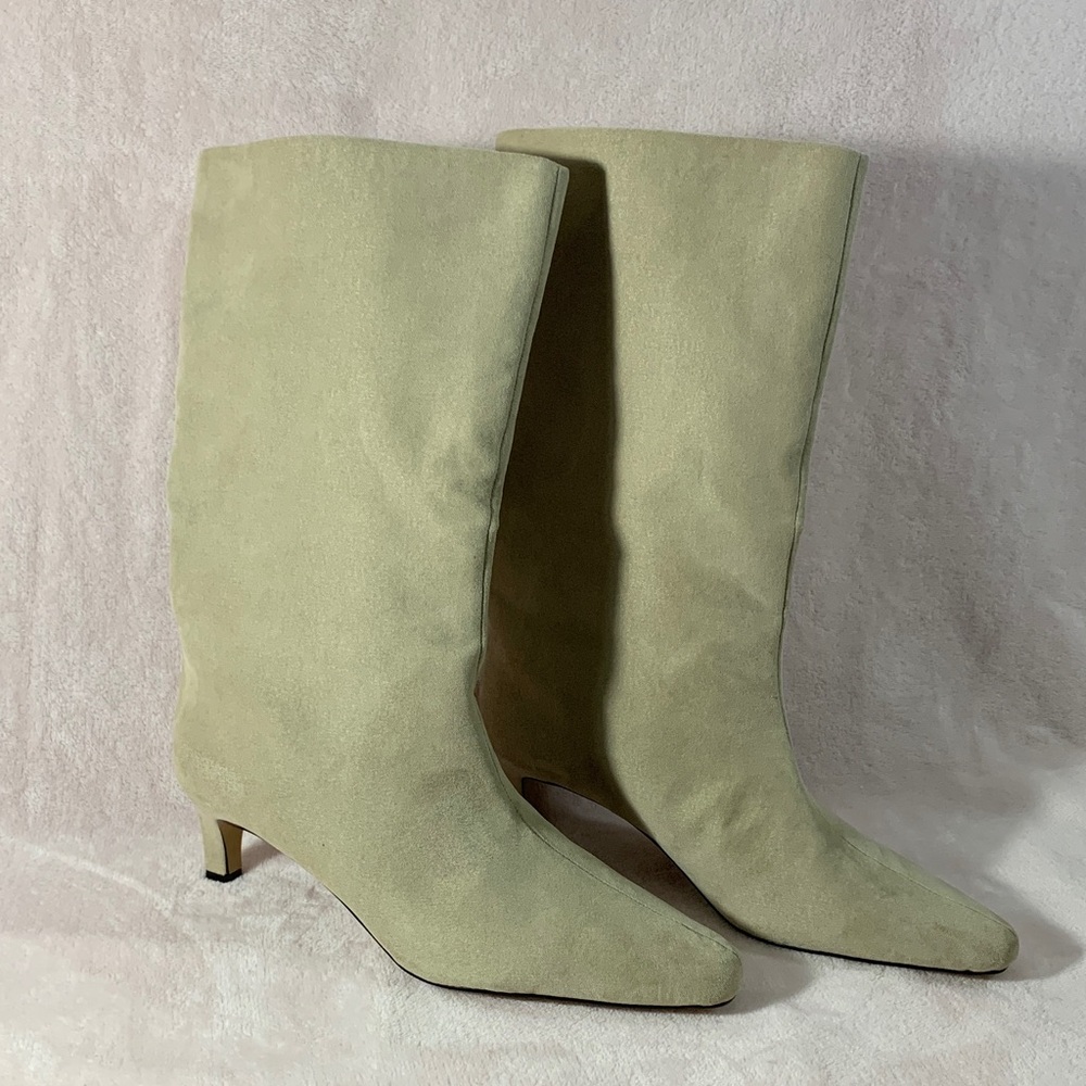 The Drop Women's Serena Midi Boot Classic Beige